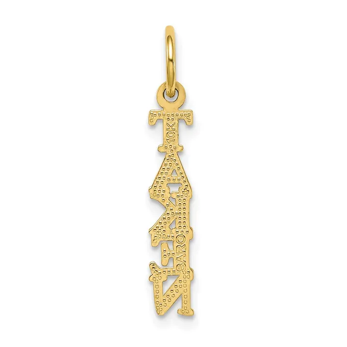 TreasureFineJewelers Charm Necklaces 10k Talking TAKEN Charm
