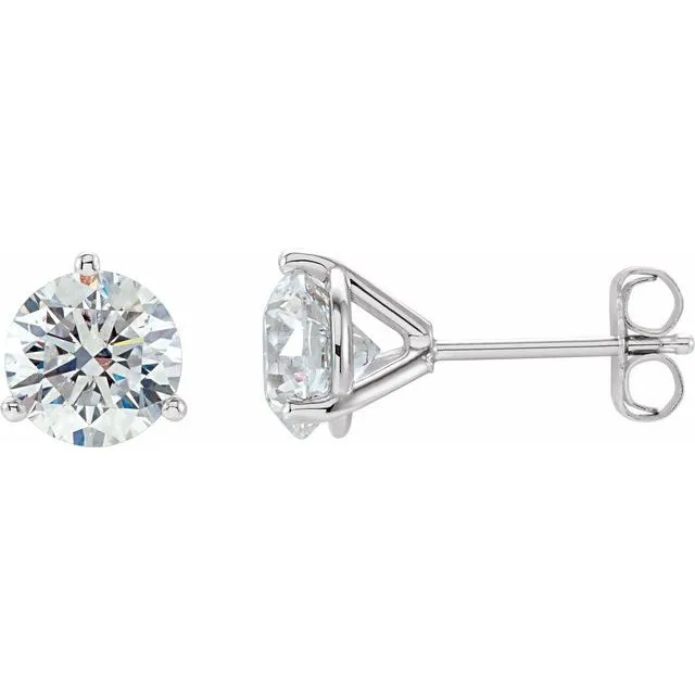 TreasureFineJewelers Earrings 14K White Gold 1 12 CTW Natural Diamond Stud Earrings TreasureFineJewelers Earrings 14K White Gold 1 12 CTW Natural Diamond Stud Earrings