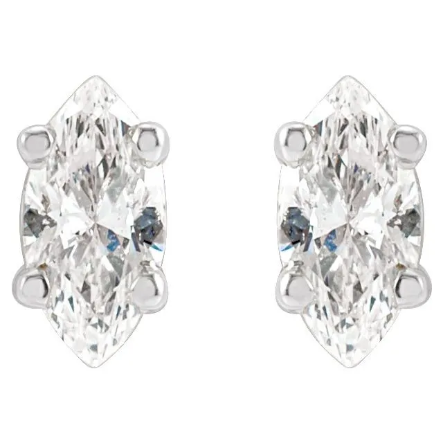 TreasureFineJewelers Earrings 14K White Gold 18 CTW Natural Diamond Earrings