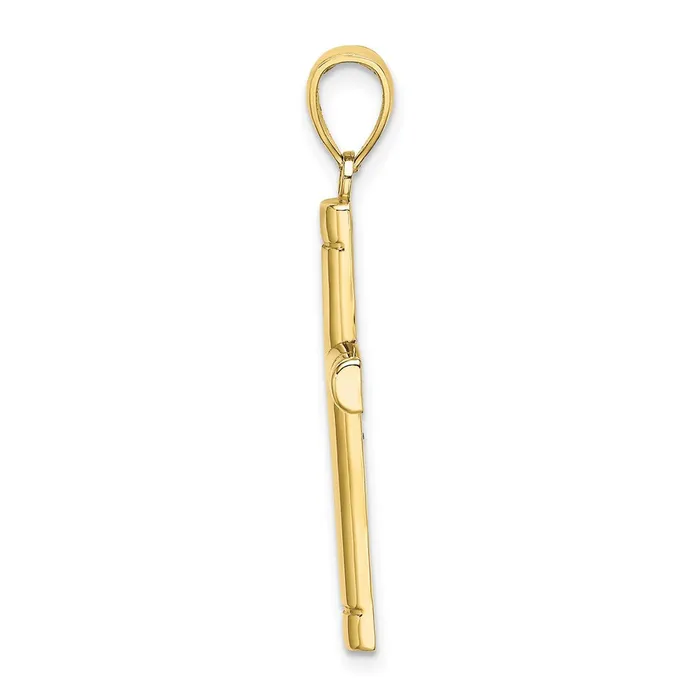TreasureFineJewelers Necklaces 10k Tubular Cross Pendant