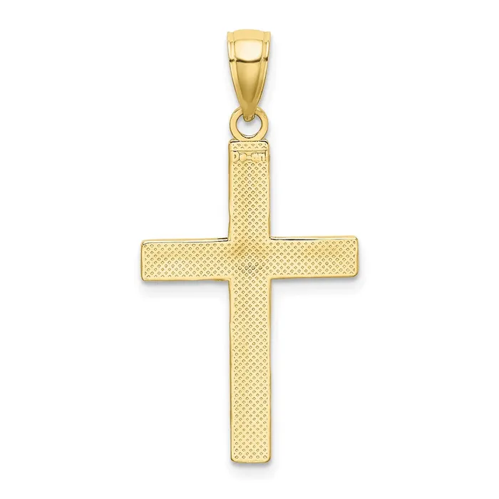 TreasureFineJewelers Necklaces 10k Tubular Cross Pendant