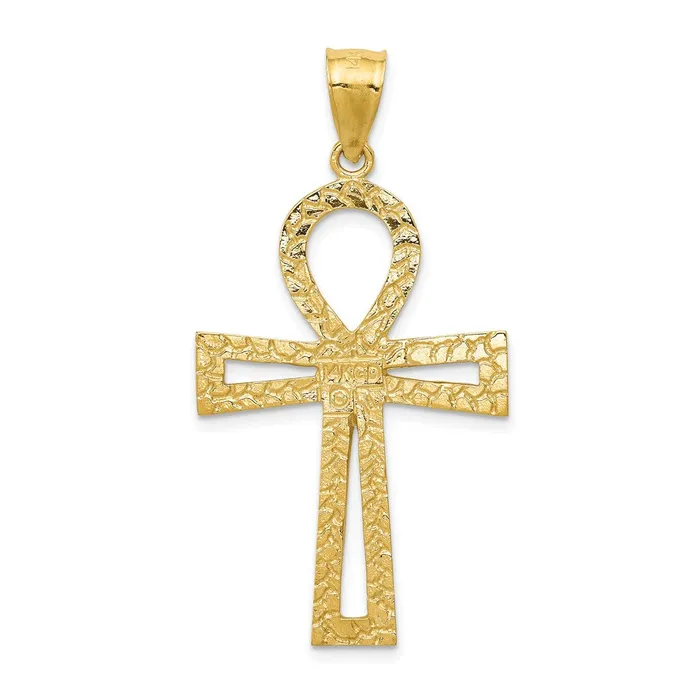 TreasureFineJewelers Necklaces 14k Ankh Cross Pendant