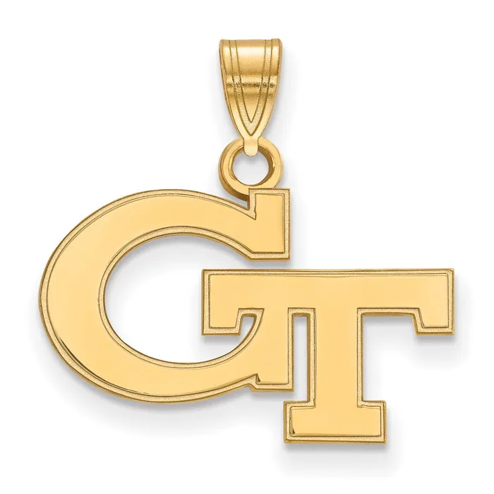 TreasureFineJewelers Necklaces 14k Gold Georgia Institute of Technology Small Pendant TreasureFineJewelers Necklaces 14k Gold Georgia Institute of Technology Small Pendant