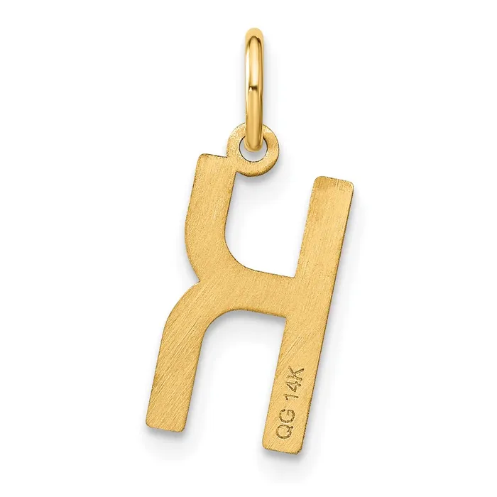TreasureFineJewelers Necklaces 14k Yellow Gold Letter K Initial Pendant