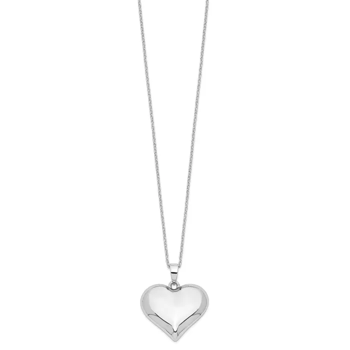 TreasureFineJewelers Necklaces Sentimental Expressions Sterling Silver Without You Hear Ash Holder 18 Inch Necklace