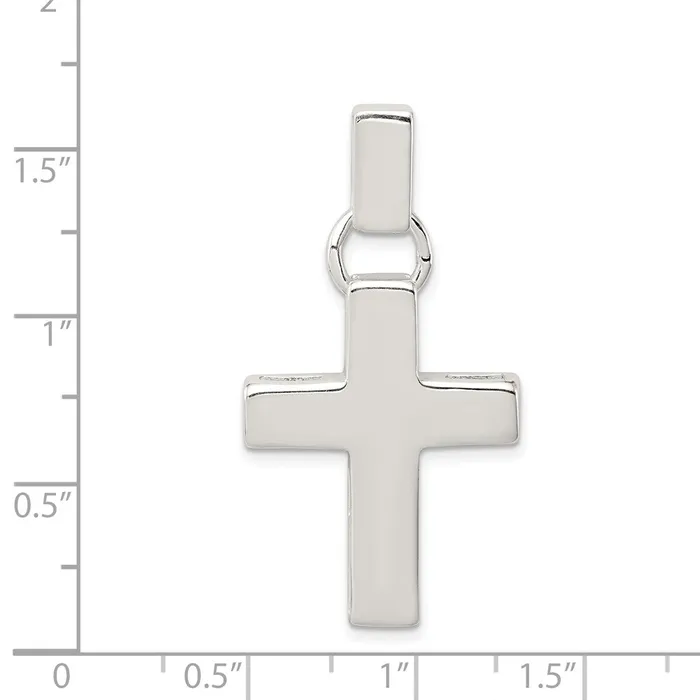 TreasureFineJewelers Necklaces Sterling Silver Cross Pendant