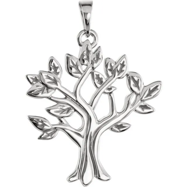TreasureFineJewelers Necklaces Sterling Silver My Tree Family Pendant