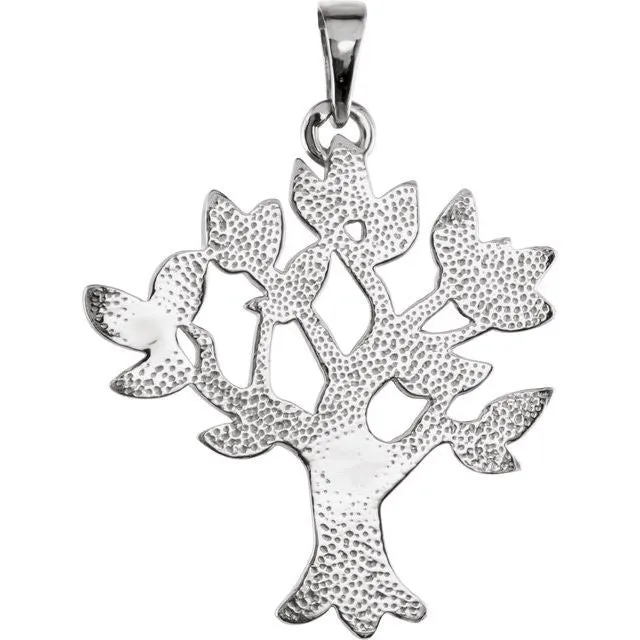 TreasureFineJewelers Necklaces Sterling Silver My Tree Family Pendant
