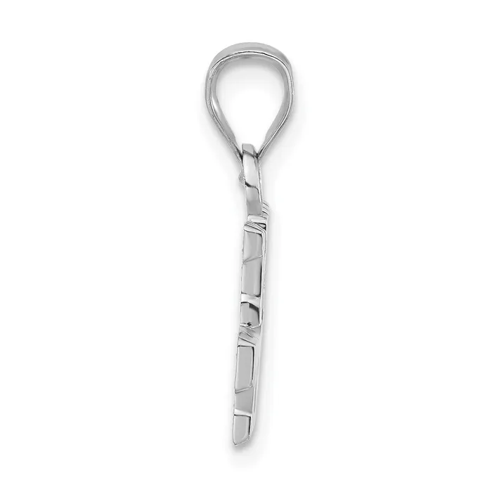 TreasureFineJewelers Necklaces Sterling Silver Polished I Heart My Trooper Pendant