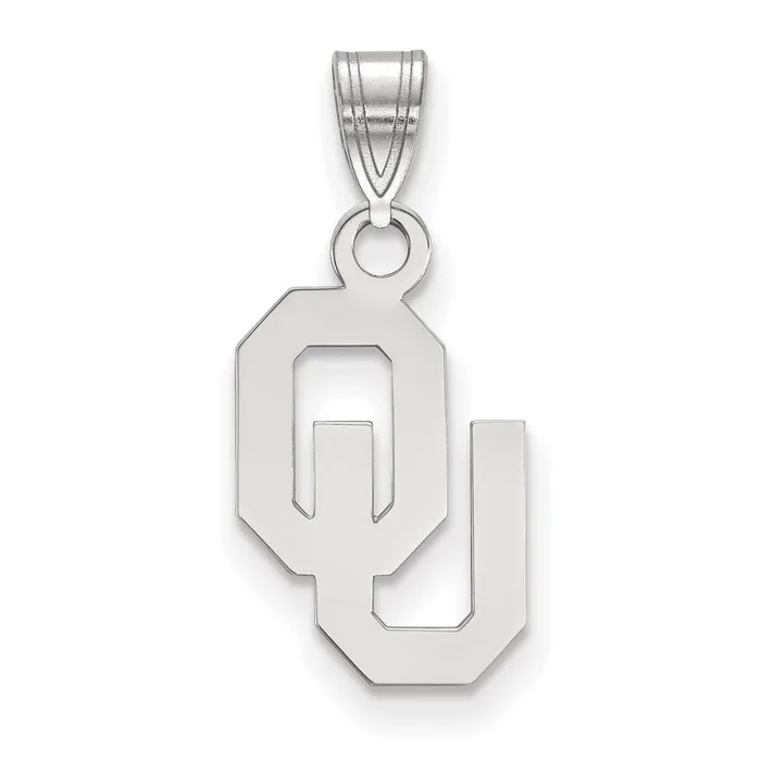 TreasureFineJewelers Necklaces Sterling Silver Rhodiumplated University of Oklahoma OU Small Pendant TreasureFineJewelers Necklaces Sterling Silver Rhodiumplated University of Oklahoma OU Small Pendant