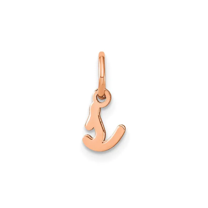 TreasureFineJewelers Necklaces Sterling Silver Roseplated Lower case Letter S Initial Charm TreasureFineJewelers Necklaces Sterling Silver Roseplated Lower case Letter S Initial Charm
