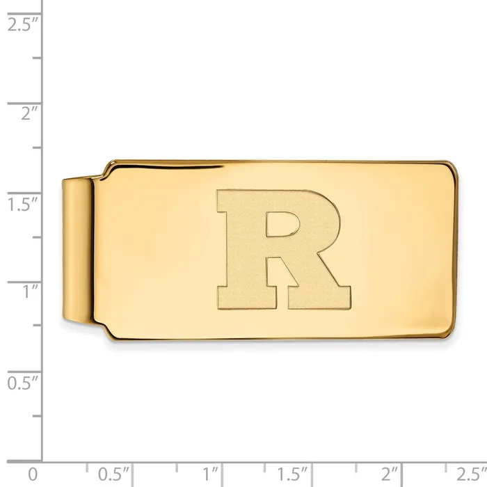 TreasureFineJewelers PreStyled Sets 10K Yellow Gold Rutgers Money Clip