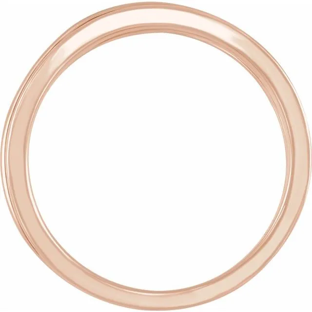 TreasureFineJewelers Rings 14K Rose 102 mm CrissCross Ring
