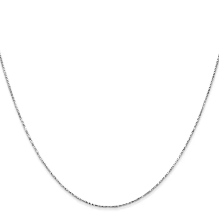 TreasureFineJewelers Rings Leslies 14K White Gold 8mm DC Round Wheat Chain