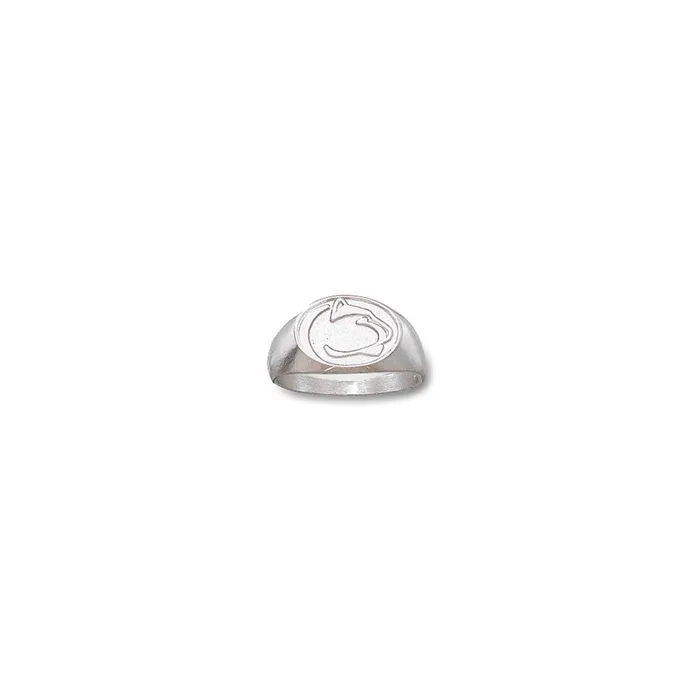 TreasureFineJewelers Rings SS PENN STATE UNIV LION HEAD RING SZ 7