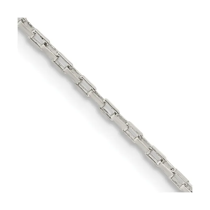 TreasureFineJewelers Rings Sterling Silver 13mm Elongated Box Chain