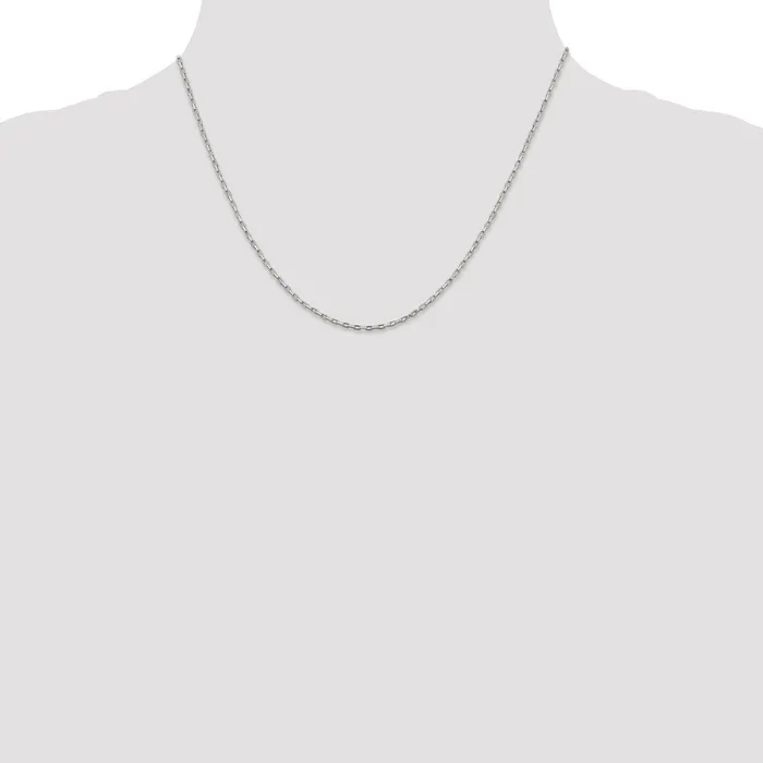 TreasureFineJewelers Rings Sterling Silver 13mm Elongated Box Chain