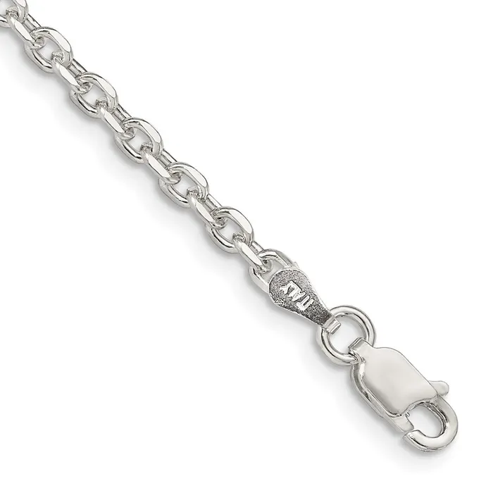 TreasureFineJewelers Rings Sterling Silver 275mm Diamondcut Forzantina Cable Chain TreasureFineJewelers Rings Sterling Silver 275mm Diamondcut Forzantina Cable Chain