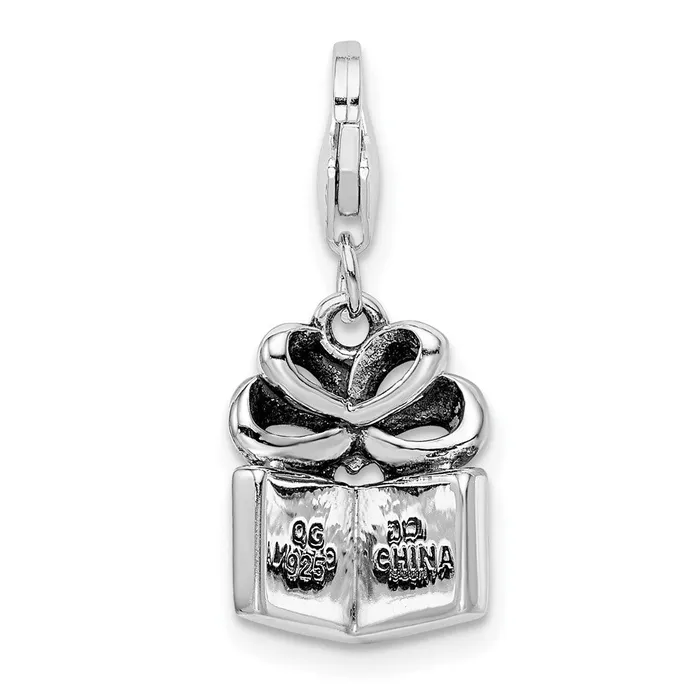 TreasureFineJewelers Rings Sterling Silver Amore La Vita Rhodpl Swarovski Enameled Present Charm