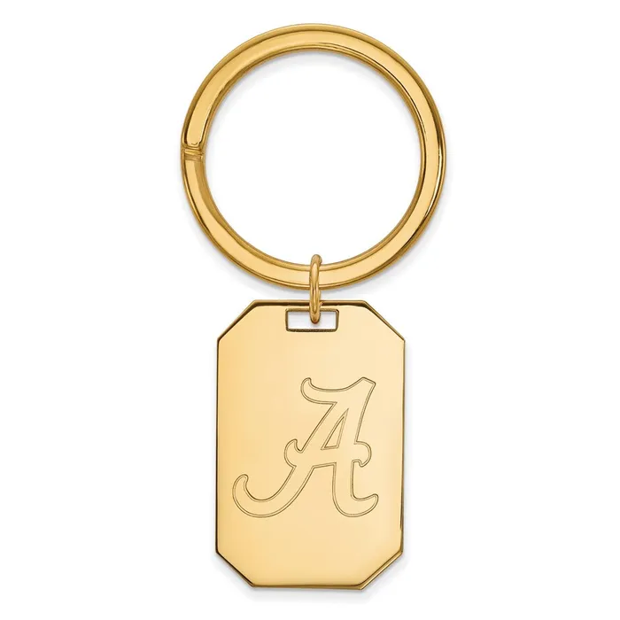 TreasureFineJewelers Rings Sterling Silver Goldplated University of Alabama Key Ring TreasureFineJewelers Rings Sterling Silver Goldplated University of Alabama Key Ring