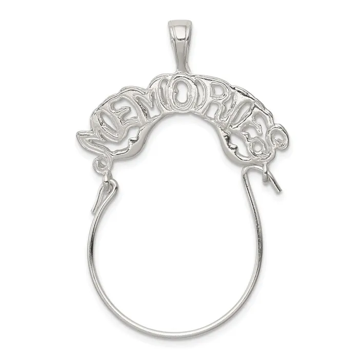 TreasureFineJewelers Rings Sterling Silver Memories Charm Holder