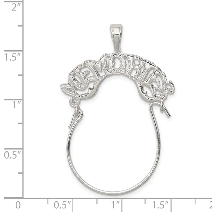 TreasureFineJewelers Rings Sterling Silver Memories Charm Holder