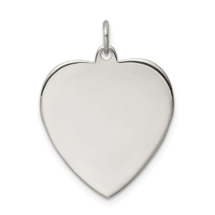 TreasureFineJewelers Rings Sterling Silver RG Plated Eng Heart Polish FrontSatin Back Disc Charm TreasureFineJewelers Rings Sterling Silver RG Plated Eng Heart Polish FrontSatin Back Disc Charm