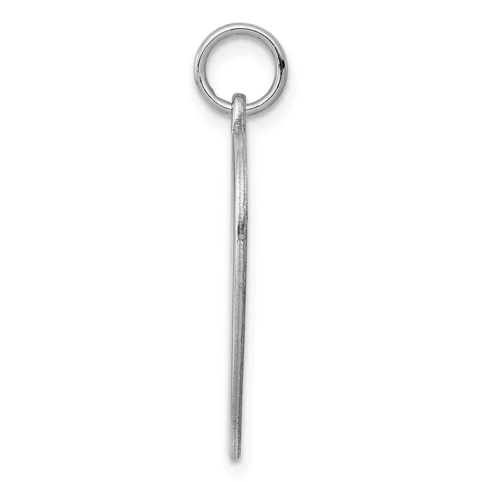 TreasureFineJewelers Rings Sterling Silver RG Plated Eng Heart Polish FrontSatin Back Disc Charm
