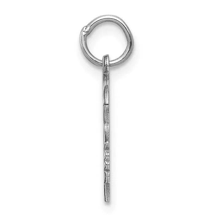 TreasureFineJewelers Rings Sterling Silver Rhplt Engraveable Girl Disc Charm Polish on FrontBack