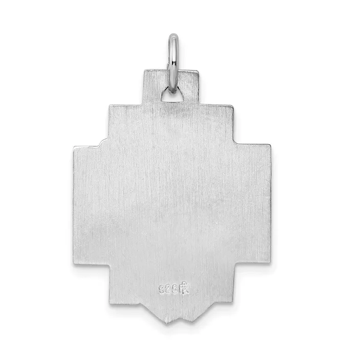 TreasureFineJewelers Rings Sterling Silver Rhodiumplated Ecce Homo Charm