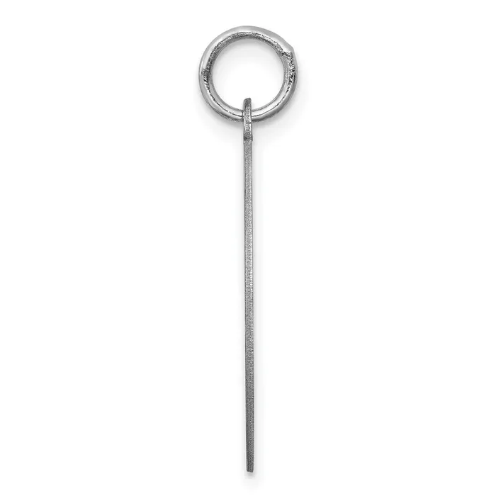 TreasureFineJewelers Rings Sterling Silver Rhodiumplated Maltese Disc Charm