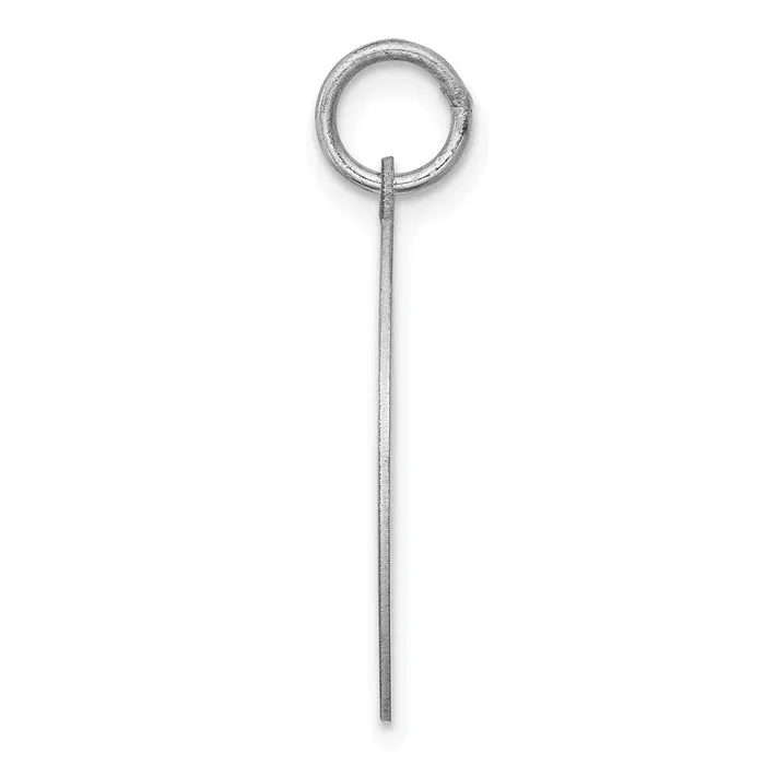 TreasureFineJewelers Rings Sterling Silver Rhodiumplated Schipperke Disc Charm