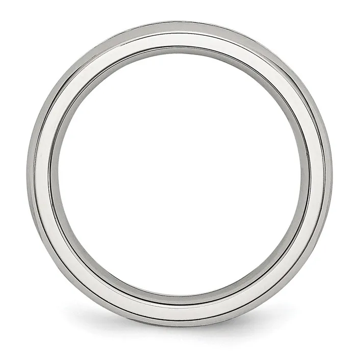 TreasureFineJewelers Stainless Steel Polished 4mm April Clear CZ Ring Rings
