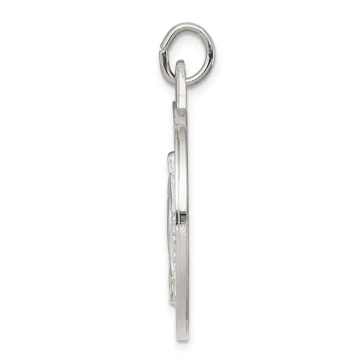 TreasureFineJewelers Sterling Silver Miraculous Medal Rings