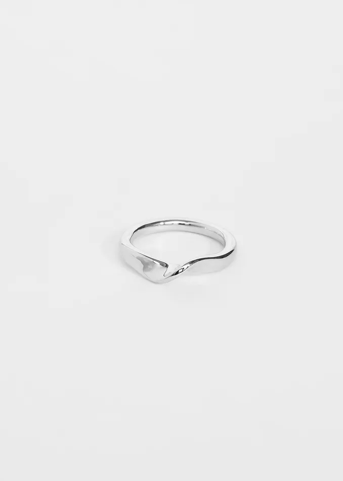 Trendolla Jewelry Rings Trendolla Sterling Silver Highs And Lows Ring Wave Ring